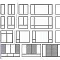 Modern casement window glass window single window double window floor-to-ceiling window broken bridge aluminum window combination 3d model