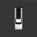 White Pickup Truck With Utility Bed And Chrome Accents On Alloy Wheels