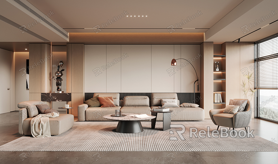 modern living room model