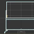 Art Supplies Standing Easel With Metal Frame And White Drawing Surface
