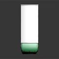 LEGS GLASS Green And White Box Truck With Crystal Clear Windshields