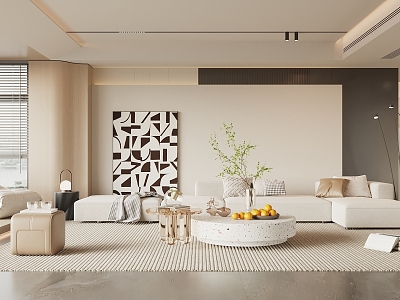 modern living room model