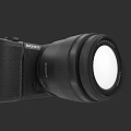 Professional Sony Digital Camera With Large Lens As Business Equipment Device