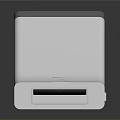 Silver USB Flash Drive With Metallic Finish Foldable Design And Portable Storage