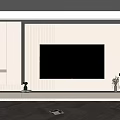 Modern TV Wall Interior Design With LED Lighting Storage Cabinets And Display Shelves