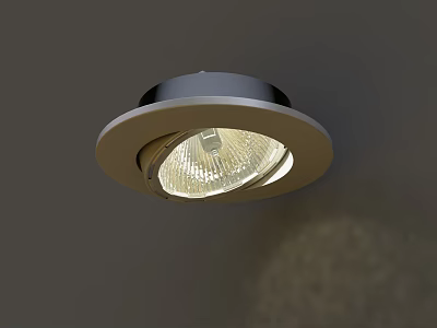 Modern Ceiling Downlight Spotlight With Bright LED Illumination And Aluminum Frame 3d model