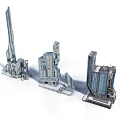 Future Architecture Concept Models With Innovative Tall Structures And Sci Fi Design Elements