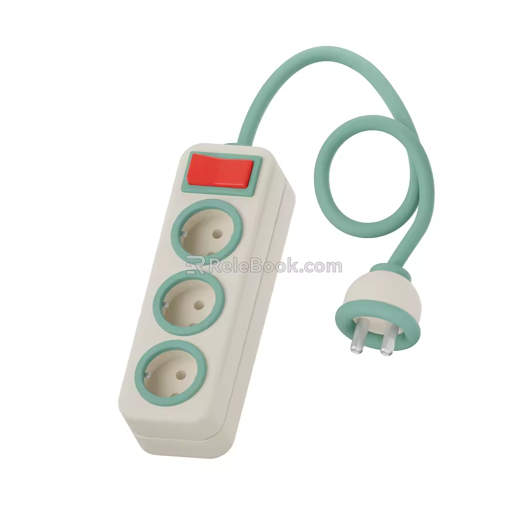 Modern patch panel cartoon patch panel 3d model
