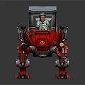 Modern robot machine car mechanical car mechanical armor 3d model
