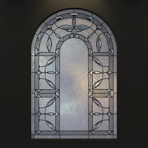 flower-cut window 3d model