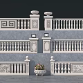 Various Decorative Stone Balustrades Featuring Intricate Carvings And Ornate Posts