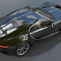 Sleek Black Luxury Sports Car With Aerodynamic Design And Shiny Alloy Wheels