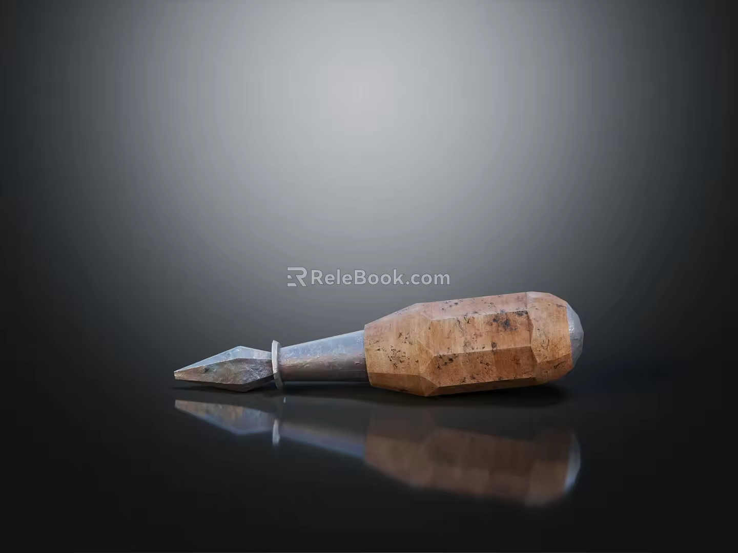 Modern screwdriver flat screwdriver 3d model