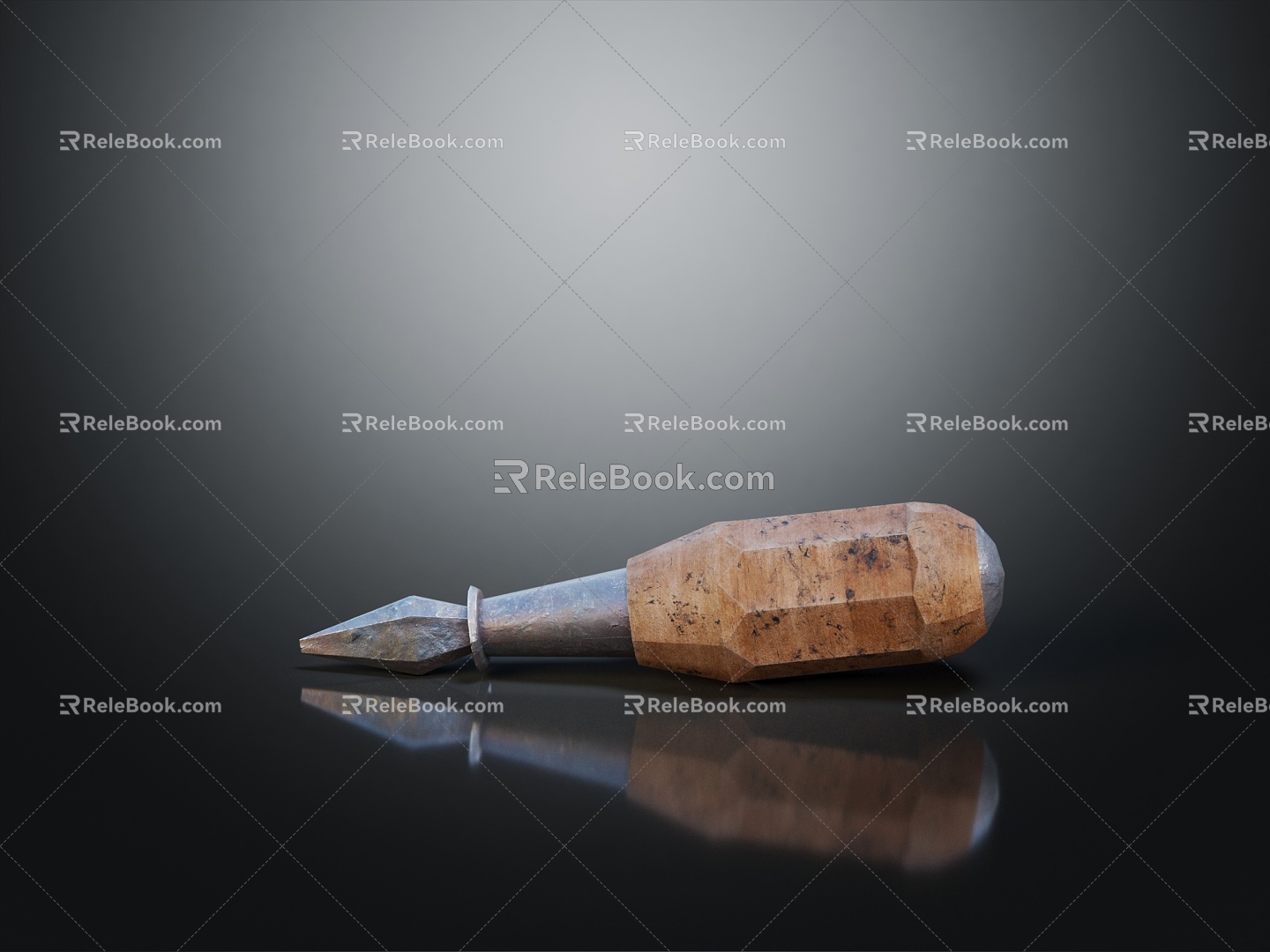 Modern screwdriver screwdriver flat screwdriver 3d model