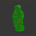 The Wise Man Tiegai Li Eight Immortals Figure Old Man Old Man Ancient Old Man Ancient Wise Warlock Master 3d model