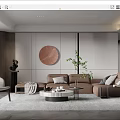 modern living room 3d model