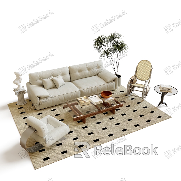 Modern Sofa Coffee Table Combination Sofa Coffee Table model