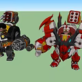 Children's robots Modern robots 3d model