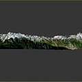 Geography, topography, mountain shape, ridge, ridge, valley, mountain range, canyon, geomorphology, mountain peak, mountain body 3d model