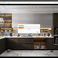 Modern Kitchen Interior Design With Glass Door Cabinets Marble Backsplash And Stainless Steel Appliances