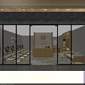 SPA Sauna Interior Design With Wooden Partitions Cozy Loungers And Decorative Paintings