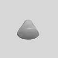 Game Movie Character Gray Cone 3D Model Simple Design Basic Shape Rendering 3d model