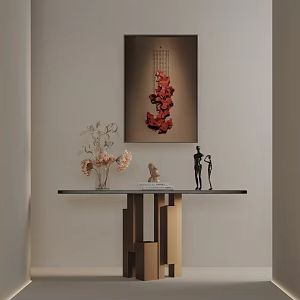Modern Entrance Cabinet 3d model