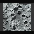Detailed 3D Model Of Moon Surface Featuring Craters And Rocky Textured Terrain