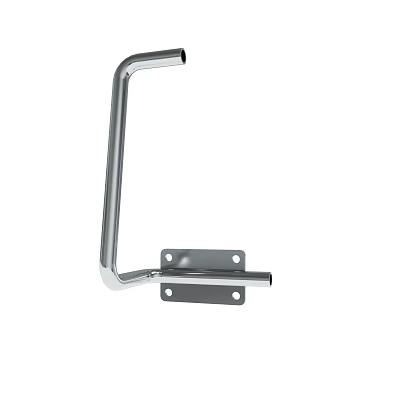 Durable Stainless Steel Curved Bracket With Mounting Plate And Fixing Holes 3d model