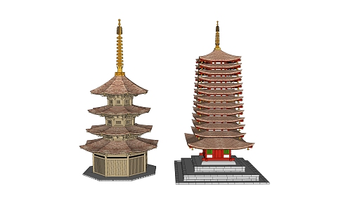 Chinese Tower 3d model