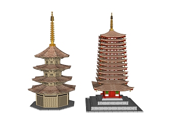 Chinese Tower 3d model