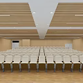 Modern Classroom Ladder Classroom 3d model