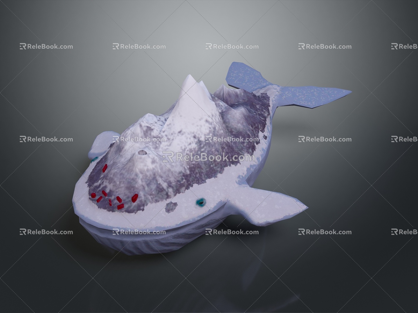 whale cartoon whale mammal marine mammal marine animal fish freshwater fish marine fish 3d model