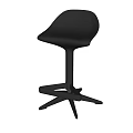 Modern Black Bar Stools With Sleek Design And Comfortable Tall Stable Base 3d model