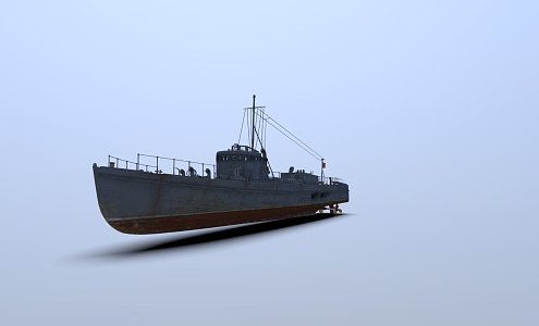 modern warship battleship destroyer 3d model