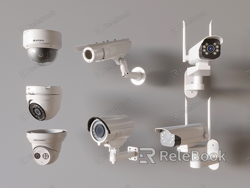 Modern Surveillance Camera Monitor Monitoring Equipment Infrared Camera Security Monitoring Probe model