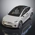 Sleek White Modern Car with Panoramic Sunroof Light Interior Seats and Black Wheels