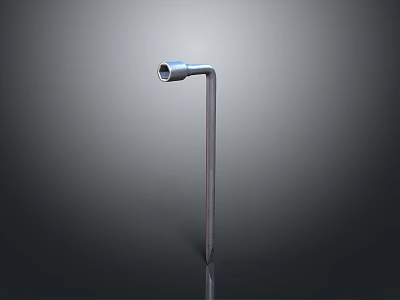 Contemporary Metal Lighting Combination With Tall Slim Pole Design For Home Decor 3d model