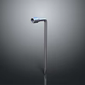 Contemporary Metal Lighting Combination With Tall Slim Pole Design For Home Decor