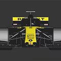 Sleek Black And Yellow Formula 1 Racing Car With Aerodynamic Design And Sporty Wheels