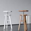 Modern bar stool 3d model