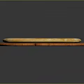 Freshly Baked Golden Brown Flatbread with Fluffy Texture Served on Wooden Paddle