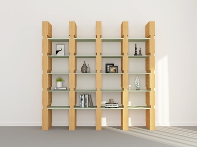 Bookshelf Model Bookshelf Ornaments Bookshelf Decoration Storage Rack Bookshelf Shelf 3d model