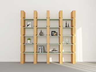 Bookshelf Model Bookshelf Ornaments Bookshelf Decoration Storage Rack Bookshelf Shelf 3d model