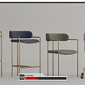 Modern Bar Stools In Multiple Colors With Metal Frame And Various Styles