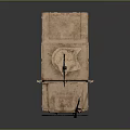 Armored Military Vehicle With Desert Camouflage And Roof Mounted Machine Gun
