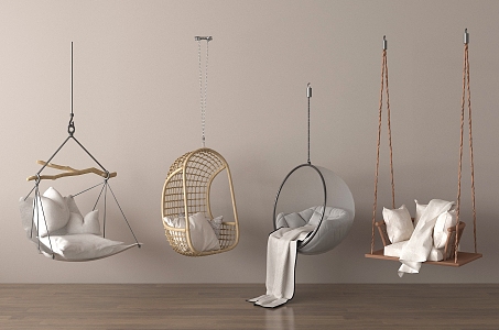 Modern Hanging Chair Modern Swing Chair Hanging Chair Rattan Hanging Chair 3d model