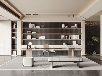 Modern study 3d model