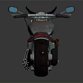 Vintage Chrome Motorcycle With Brown Leather Seat Exposed Engine And Reflective Surface