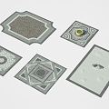 New Chinese floor tile pavement 3d model